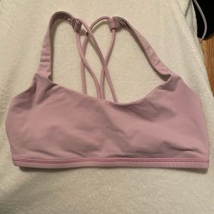 Light pink lululemon sports bra size 2